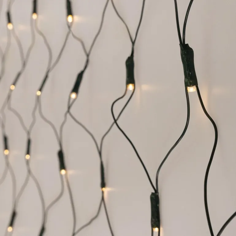 LED Lichternetz 150x300 cm mit 320 LEDs Warmweiß IP44
