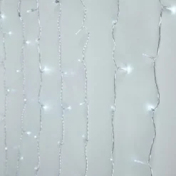 LED Lichtervorhang 2m Kaltweiß mit 240 LED aus PVC