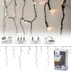 LED Lichtervorhang 3 m mit 90 LEDs Warmweiß IP44