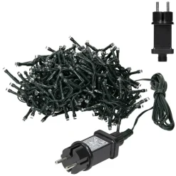 LED Lichtervorhang 3 m mit 90 LEDs Warmweiß IP44
