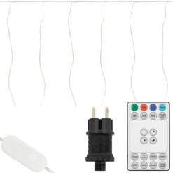 LED Lichtervorhang 6 m mit 240 LEDs Warmweiß IP44 Timer