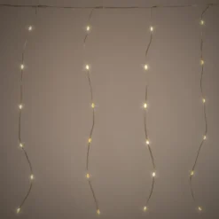 LED Lichtervorhang 6 m mit 240 LEDs Warmweiß IP44 Timer