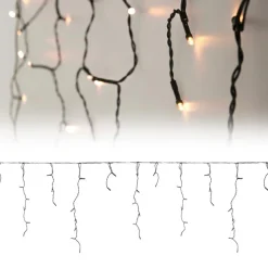 LED Lichtvorhang 12m warmweiß mit 360 LEDs aus PVC