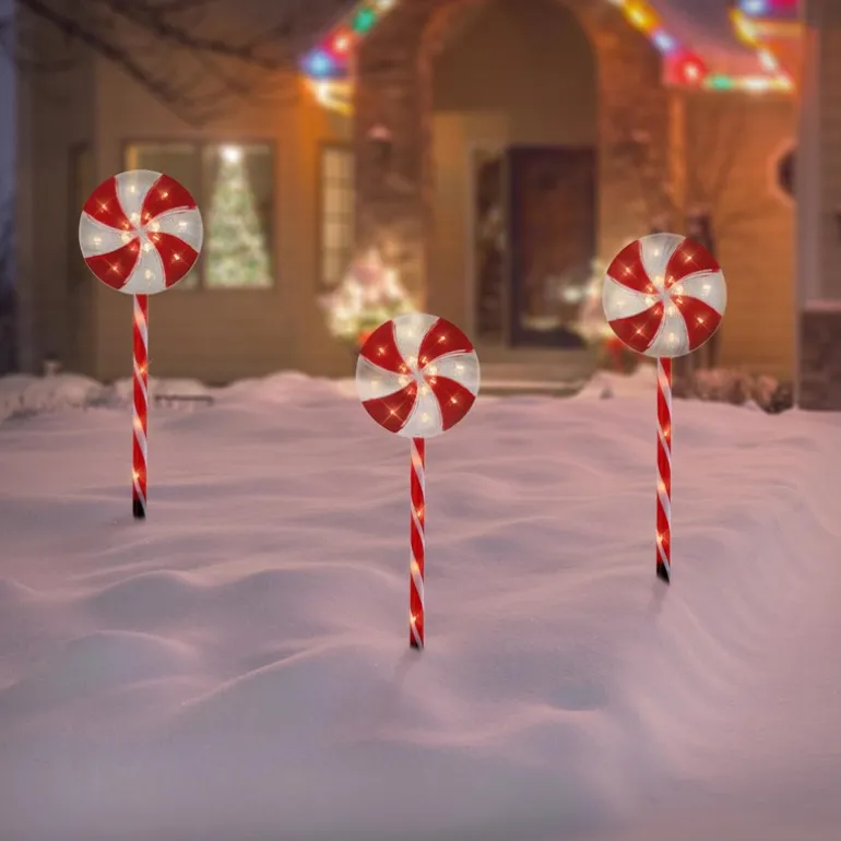 LED Lolly Lichterkette Weihnachtslichterkette wasserdicht mit Timer und verschiedenen Leuchtmodis