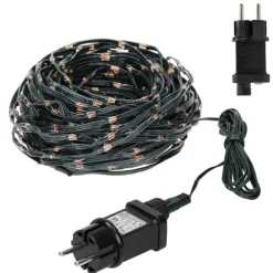 LED Micro Cluster Lichterkette 18 m mit 600 warmweißen LEDs und 8 Funktionen