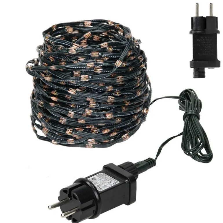LED Micro Cluster Lichterkette 24 m mit 800 warmweißen LEDs und 8 Funktionen