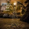 LED Weihnachtsdeko Baum Außen 150 cm mit 154 warmweißen LEDs