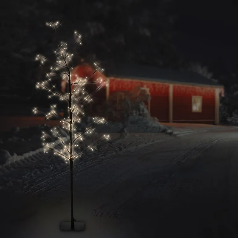 LED Weihnachtsdeko Baum 120 cm mit 240 Warmweißen LEDs