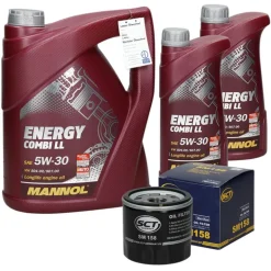 Ölfilter mit Mannol Energy Combi LL 5W-30 7L, Renault Kangoo, Mercedes Benz A-Klasse (W176)