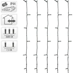 Lichterkette LED 36m warmweiß mit 480 LEDs