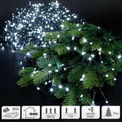 Lichterkette LED 20 m weiß 1000 LED Birnen
