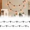 Lichterkette 3,6 m mit 10 Glühbirnen Warmweiß Flammen Effekt