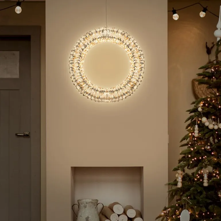 Lichterkranz für Weihnachten 38 cm warmweiß 480 LEDs IP44 Innen/Außen