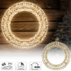Lichterkranz für Weihnachten 58 cm warmweiß 960 LEDs IP44 Innen/Außen