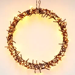 Lichterkranz für Weihnachten Ø38cm Warmweiß 300 LEDs IP44 Innen/Außen