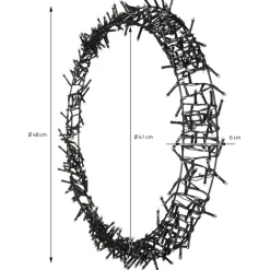Lichterkranz für Weihnachten Ø48cm Warmweiß 400 LEDs IP44 Innen/Außen