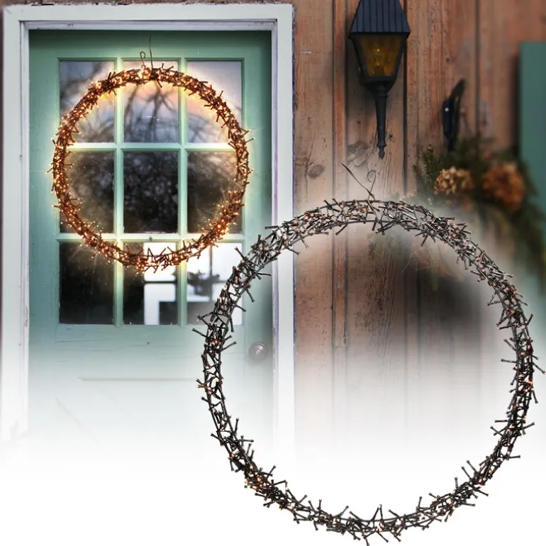 Lichterkranz für Weihnachten Ø58cm Warmweiß 500 LEDs IP44 Innen/Außen