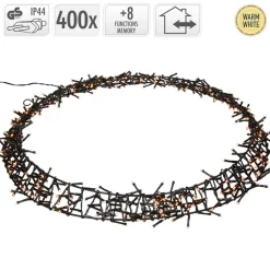 Lichterkranz 400 LEDs Warmweiß Ø48cm IP44