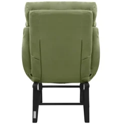 Loungesessel mit Armlehnen Grün Relaxsessel mit Leinenbezug ML-Design