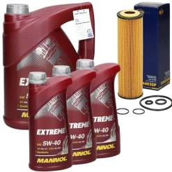 Ölwechselset mit Mannol Energy Combi LL 5W-30 8L, Mercedes Benz C-Klasse (W203)