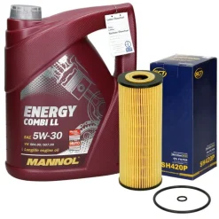 Ölwechselset mit Mannol Energy Combi 5L, VAG