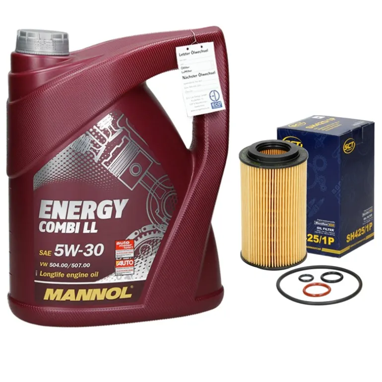 Ölwechselset mit Mannol Energy Combi LL 5W-30 5L, BMW 3er (E46), Opel Astra G, uvm.