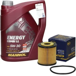 Ölwechselset mit Mannol Energy Combi LL 5W-30 5L, Smart City-Coupe (450)