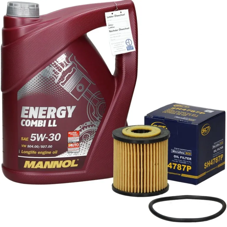 Ölwechselset mit Mannol Energy Combi LL 5W-30 5L, Smart City-Coupe (450)