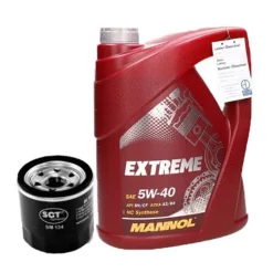 Ölwechselset mit Mannol Extreme 5W-40 5L, Mazda 3, Nissan Qashqai