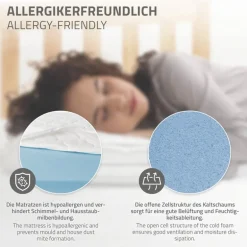 Matratze 90x200x16 cm aus Kaltschaum ML-Design