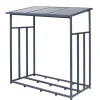 Metall Kaminholzregal 143x145x70 cm Anthrazit ML-Design
