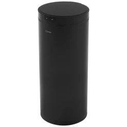 Mülleimer mit Sensor 40L rund aus Stahl Schwarz matt Automatisches Öffnen & Schließen ML-Design