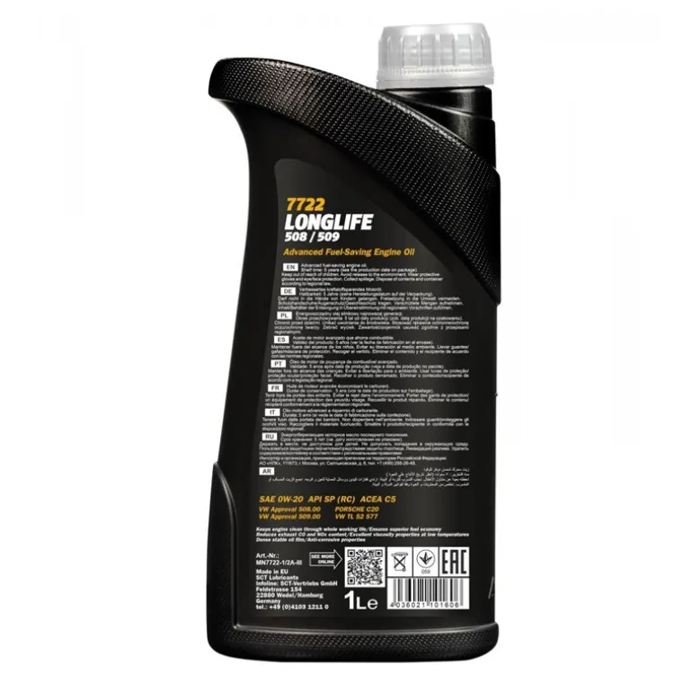 Motoröl Mannol MN Longlife 508/509 0W-20