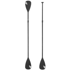Paddel 2 in 1 für Stand Up Paddle SUP Board imn Schwarz aus Aluminium