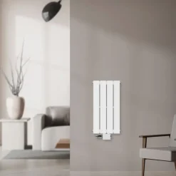 Paneelheizkörper Einlagig 300x600 mm Weià mit Universale Anschlussgarnitur ML-Design