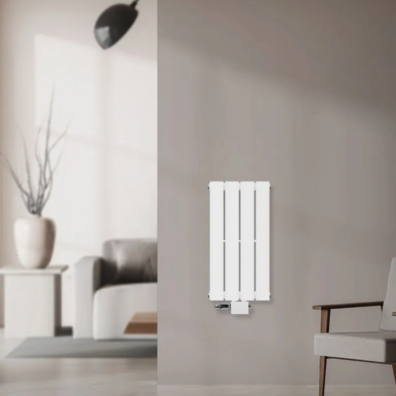 Paneelheizkörper Einlagig 300x600 mm Weiß mit Universale Anschlussgarnitur ML-Design
