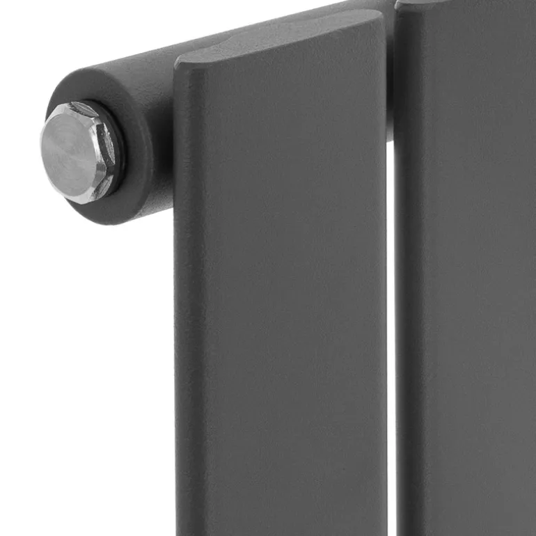 Paneelheizkörper Einlagig 600x300 mm Anthrazit mit Boden Anschlussgarnitur ML-Design