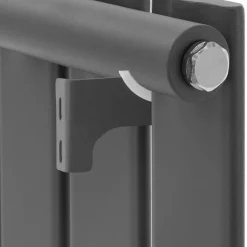 Paneelheizkörper Einlagig 600x300 mm Anthrazit mit Wand Anschlussgarnitur ML-Design