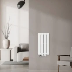 Paneelheizkörper Einlagig 600x300 mm Weià mit Wand Anschlussgarnitur ML-Design