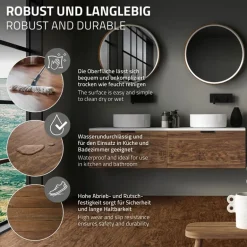 PVC Vinylboden Bodenbelag Set 7 Dielen 4,2mm für 1,54m² mit Klick-System Akazie ML-Design