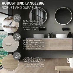PVC Vinylboden Bodenbelag Set 7 Dielen 4,2mm für 1,54m² mit Klick-System Eiche Afterglow ML-Design