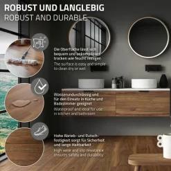 PVC Vinylboden Bodenbelag Set 7 Dielen 4,2mm für 1,54m² mit Klick-System Eiche Outtrigger ML-Design