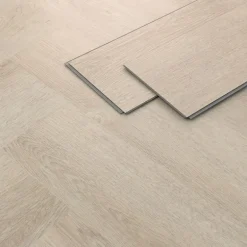PVC Vinylboden Bodenbelag Set à 20 Dielen 4,2mm für 1,56m² mit Klick-System Fischgräte Eiche hell ML-Design