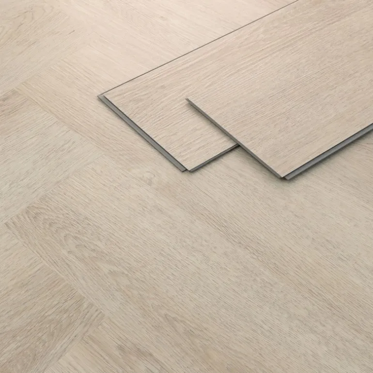 PVC Vinylboden Bodenbelag Set à 20 Dielen 4,2mm für 1,56m² mit Klick-System Fischgräte Eiche hell ML-Design
