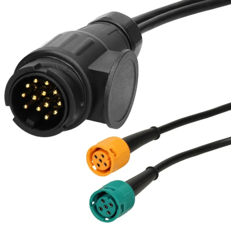 Rückleuchten Satz für Anhänger 12V verkabelt mit 13-poligem Stecker