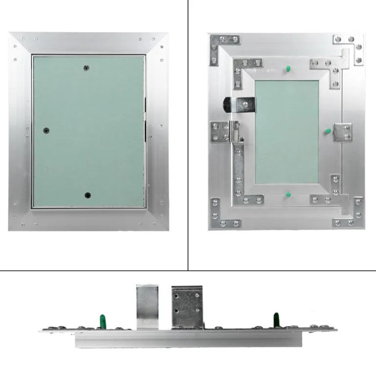 Revisionsklappe GK-Einlage 150x200 mm mit Rahmen aus Aluminium