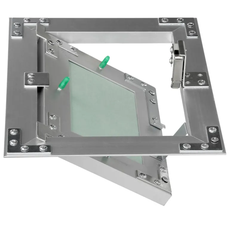 Revisionsklappe GK-Einlage 150x200 mm mit Rahmen aus Aluminium
