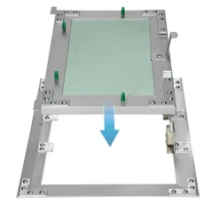 Revisionsklappe GK-Einlage 200x250 mm mit Rahmen aus Aluminium