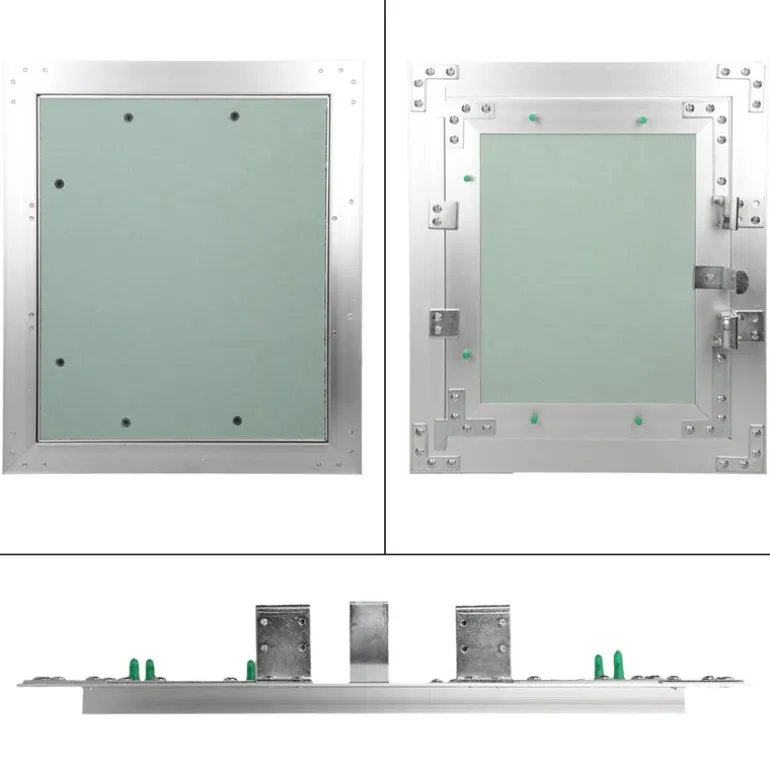 Revisionsklappe GK-Einlage 250x300 mm mit Rahmen aus Aluminium