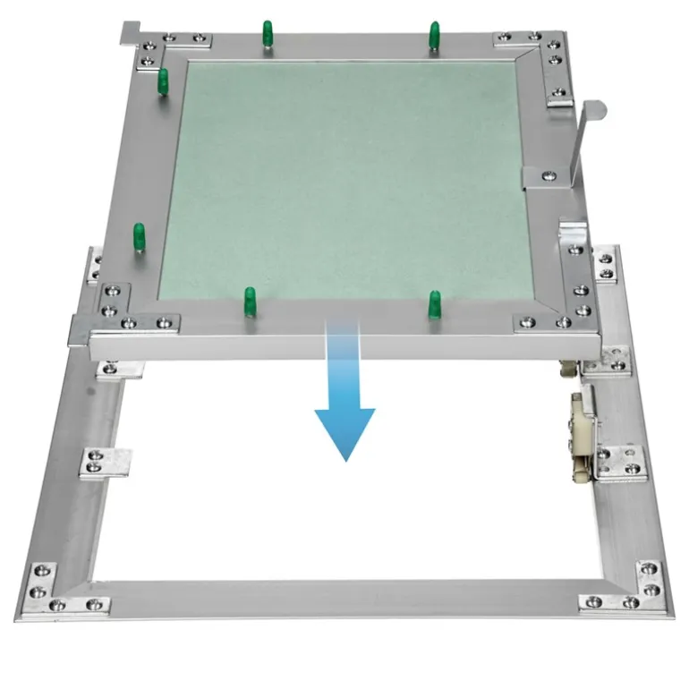 Revisionsklappe GK-Einlage 250x300 mm mit Rahmen aus Aluminium